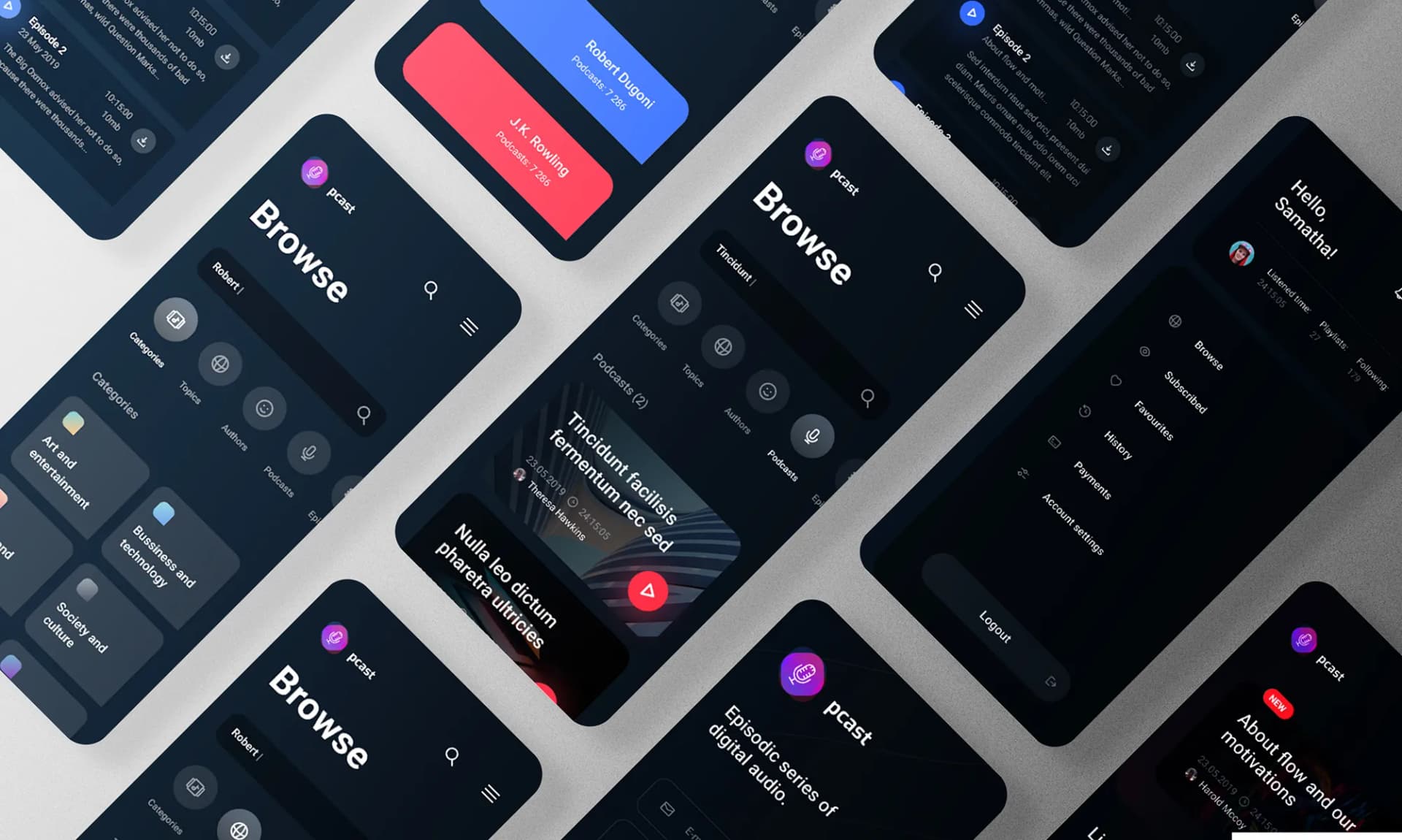 Clean, consistent UI design